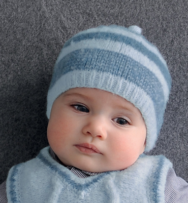 modele gratuit bonnet bebe tricot