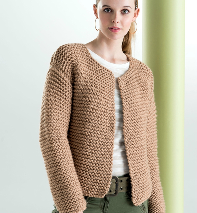 modele tricot point mousse