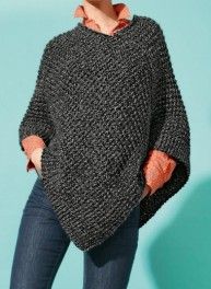 modeles poncho tricot
