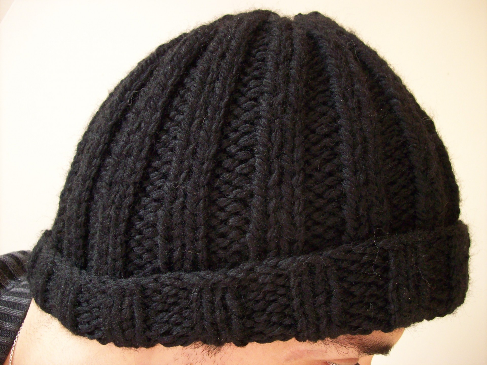 tricoter un bonnet simple pour homme