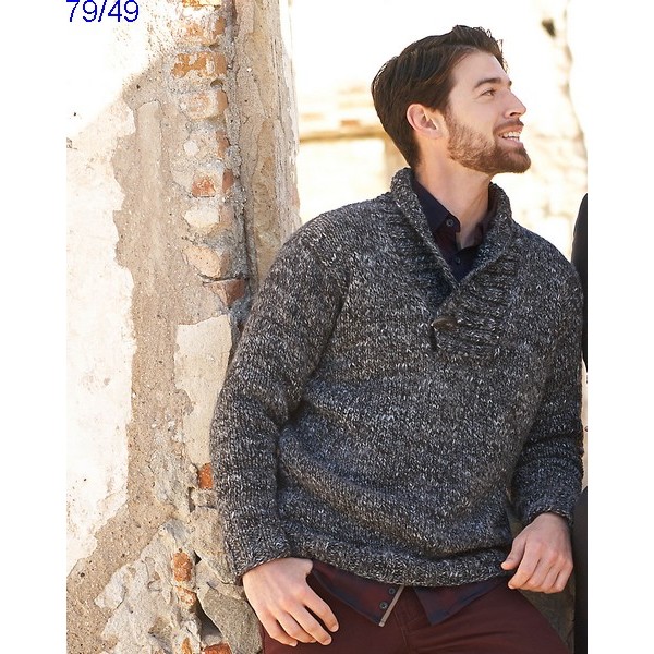 modele pull homme tricote main