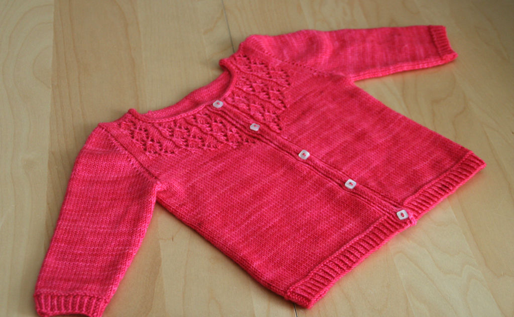 gilet pour fillette tricoter