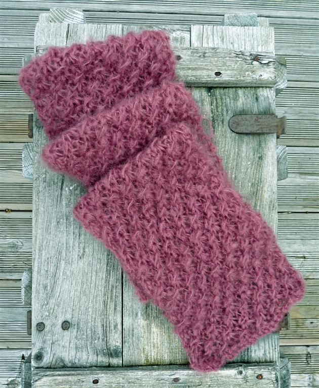tricoter une echarpe en mohair