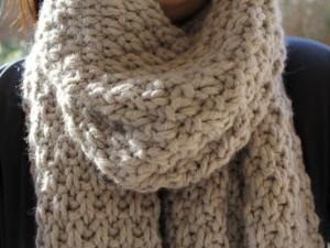 tricoter une echarpe rapidement