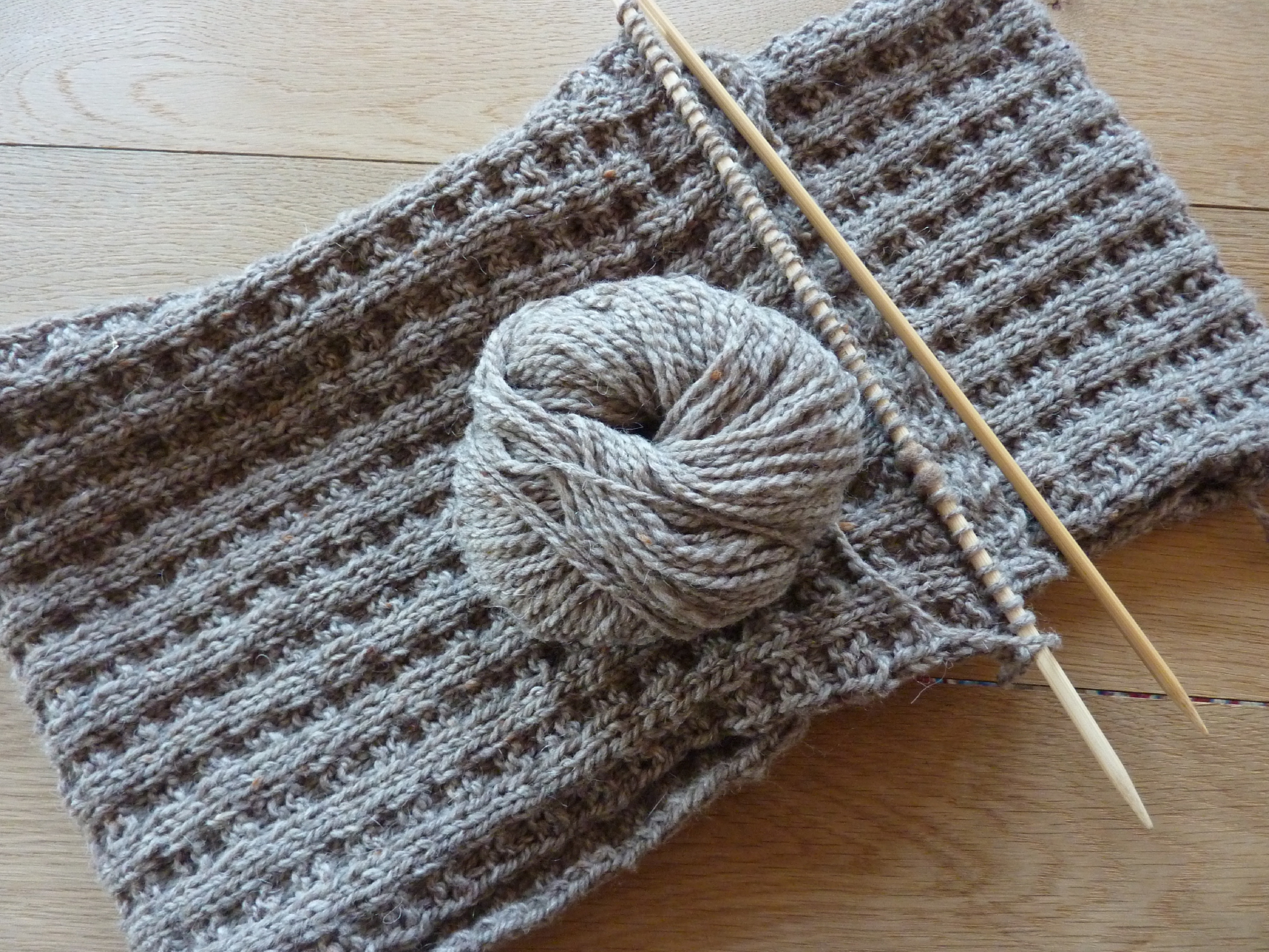 tricoter une echarpe homme