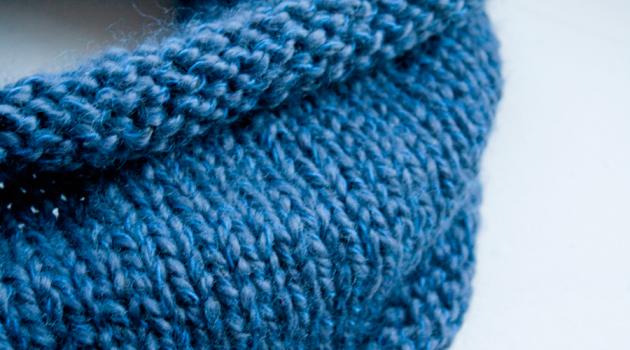 tricoter un snood avec des aiguilles nÂ°5