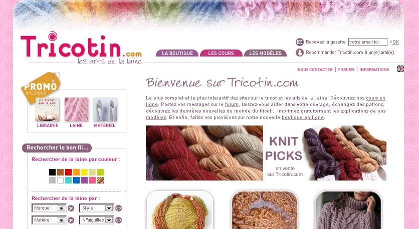 site de tricot